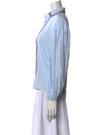 Miu Miu 2019 Striped Button-Up Top