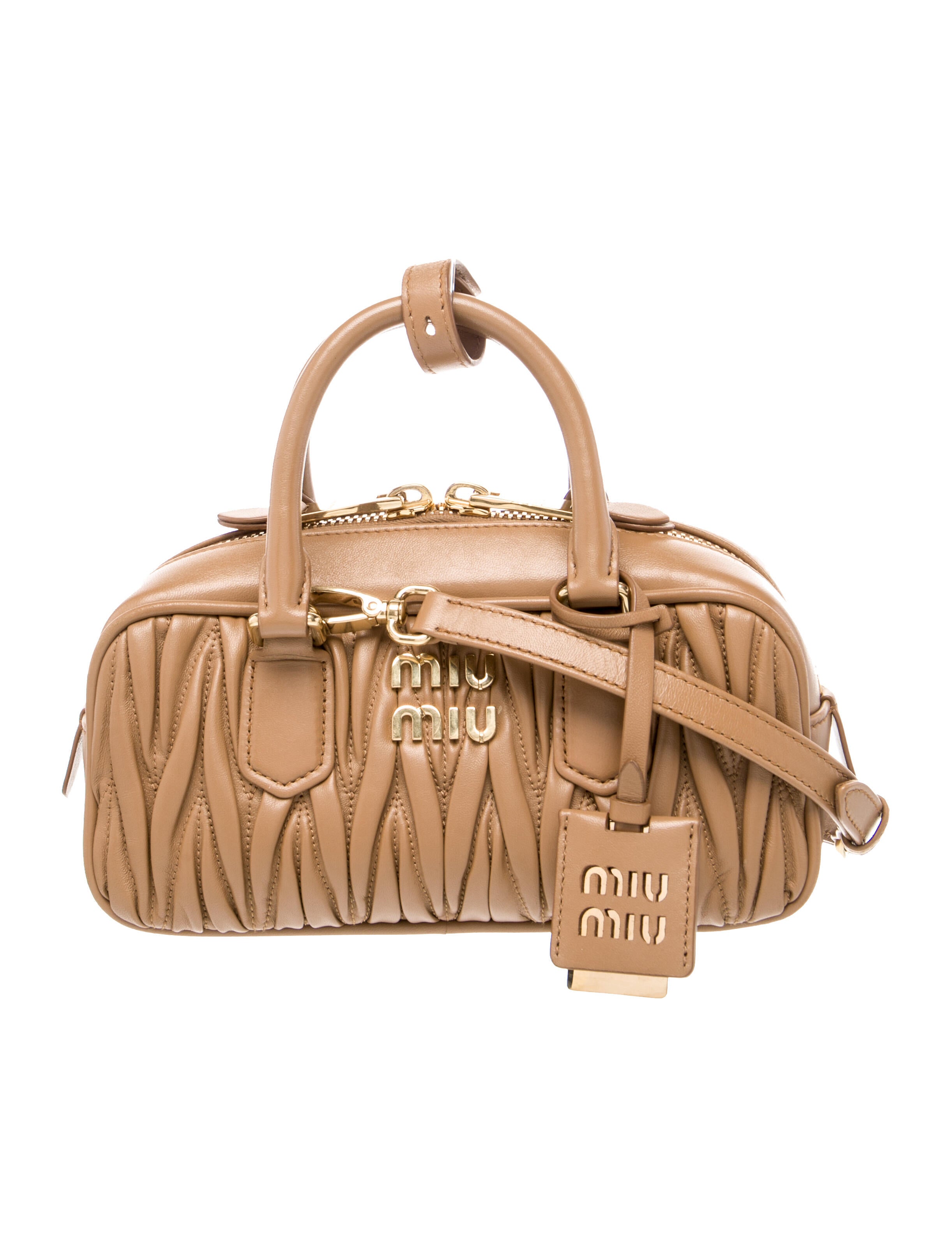 Miu Miu Leather Top Handle Bag
