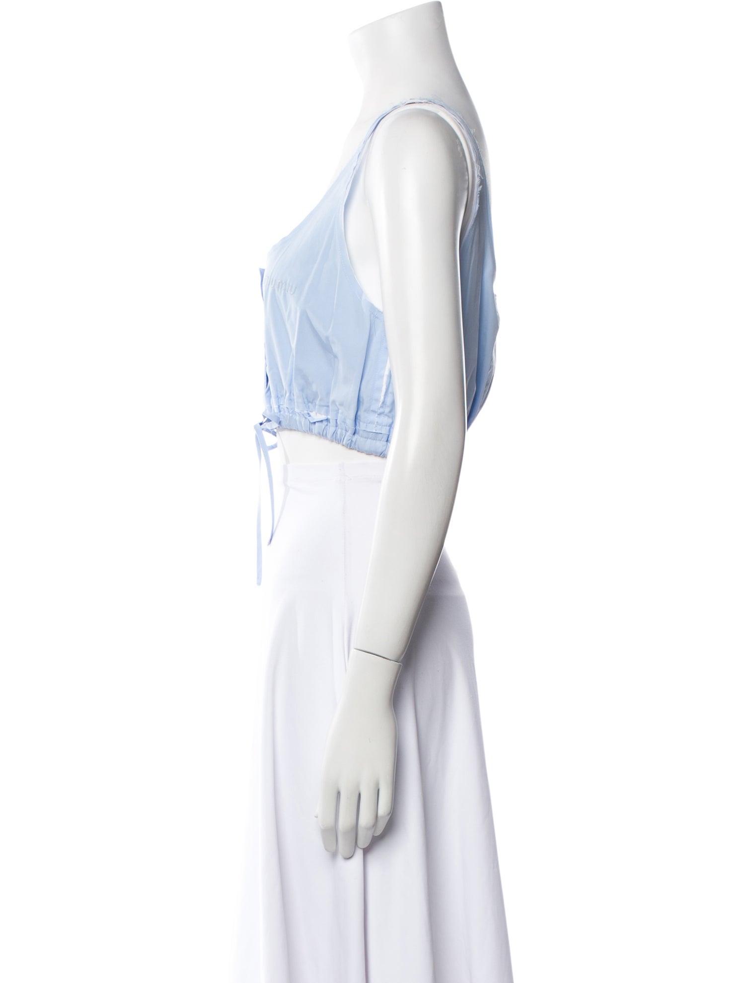 Miu Miu 2025 Scoop Neck Crop Top w/ Tags