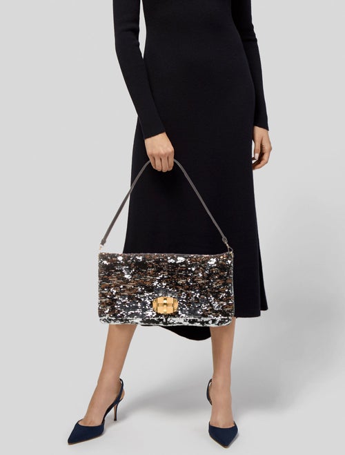 Miu Miu Sequins Shoulder Bag