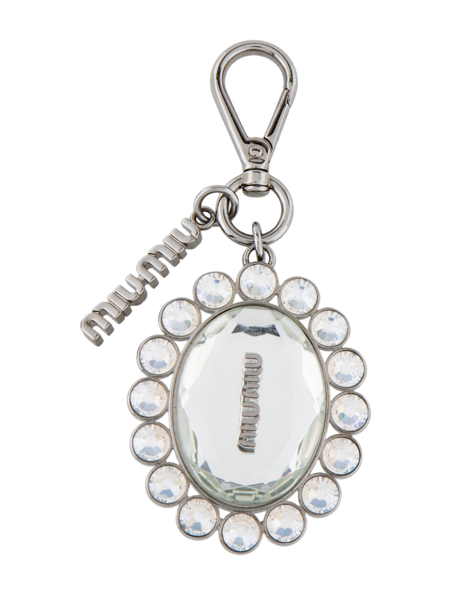 Miu Miu Crystal Logo Bag Charm