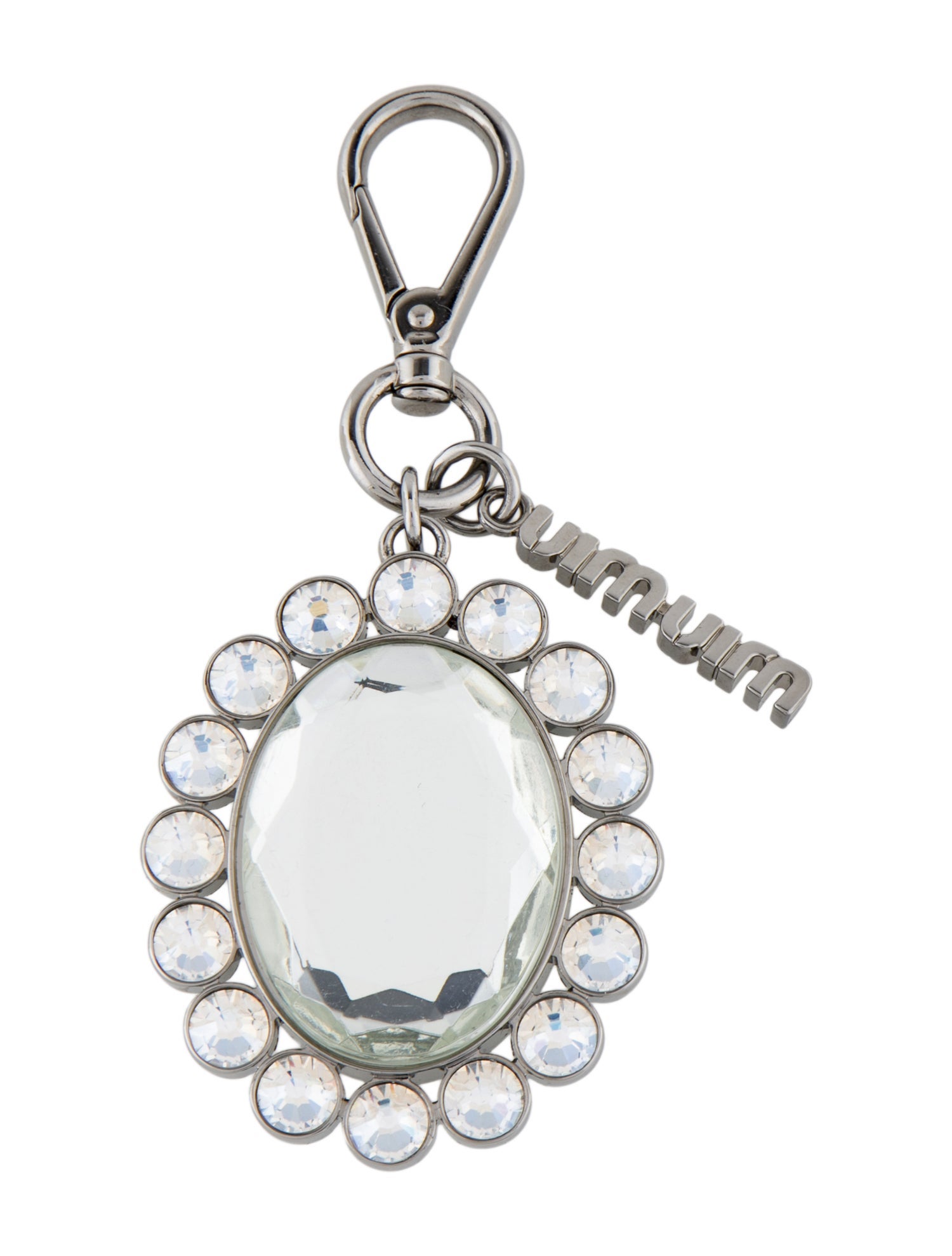 Miu Miu Crystal Logo Bag Charm