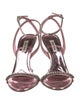 Miu Miu Patent Leather Crystal Embellishments Sandals