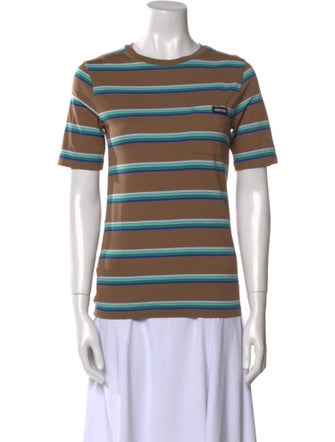 Miu Miu 2024 Striped T-Shirt