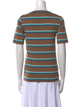 Miu Miu 2024 Striped T-Shirt