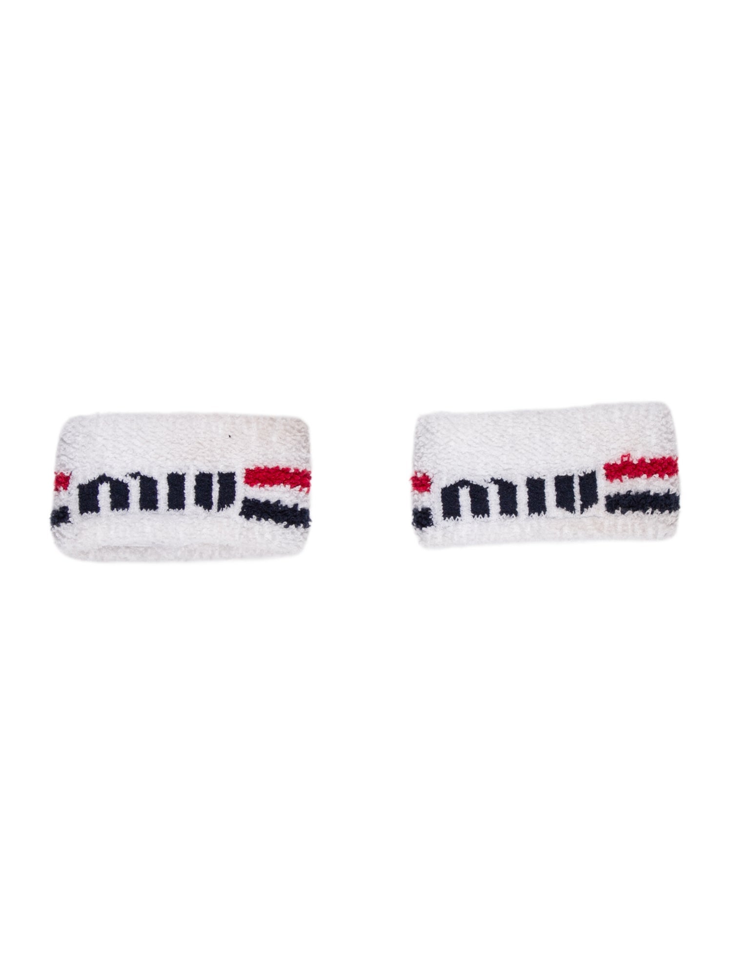 Miu Miu Terry Cloth Wristbands