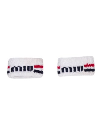 Miu Miu Terry Cloth Wristbands