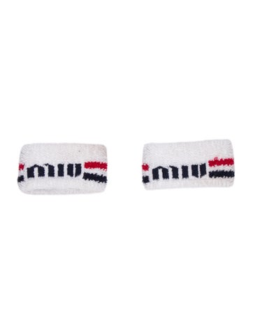 Miu Hosiery Terry Cloth Wristbands One Size