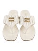 Miu Miu Leather Slides