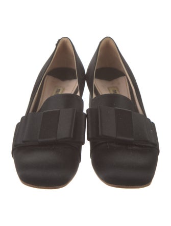 Miu Miu Suede Bow Accents Pumps