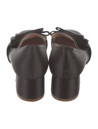 Miu Miu Suede Bow Accents Pumps