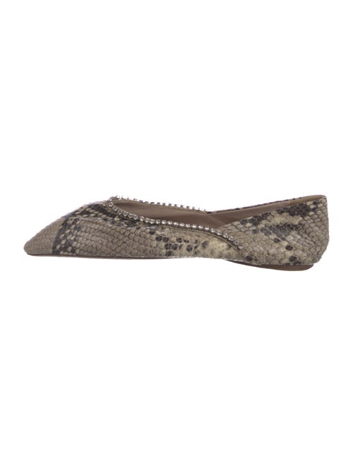 Miu Miu Leather Animal Print Flats