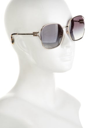 Miu Miu Oversize Gradient Sunglasses