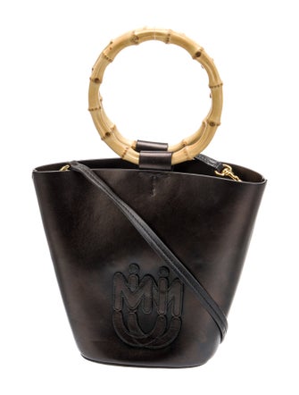 Miu Miu Leather Bucket Bag