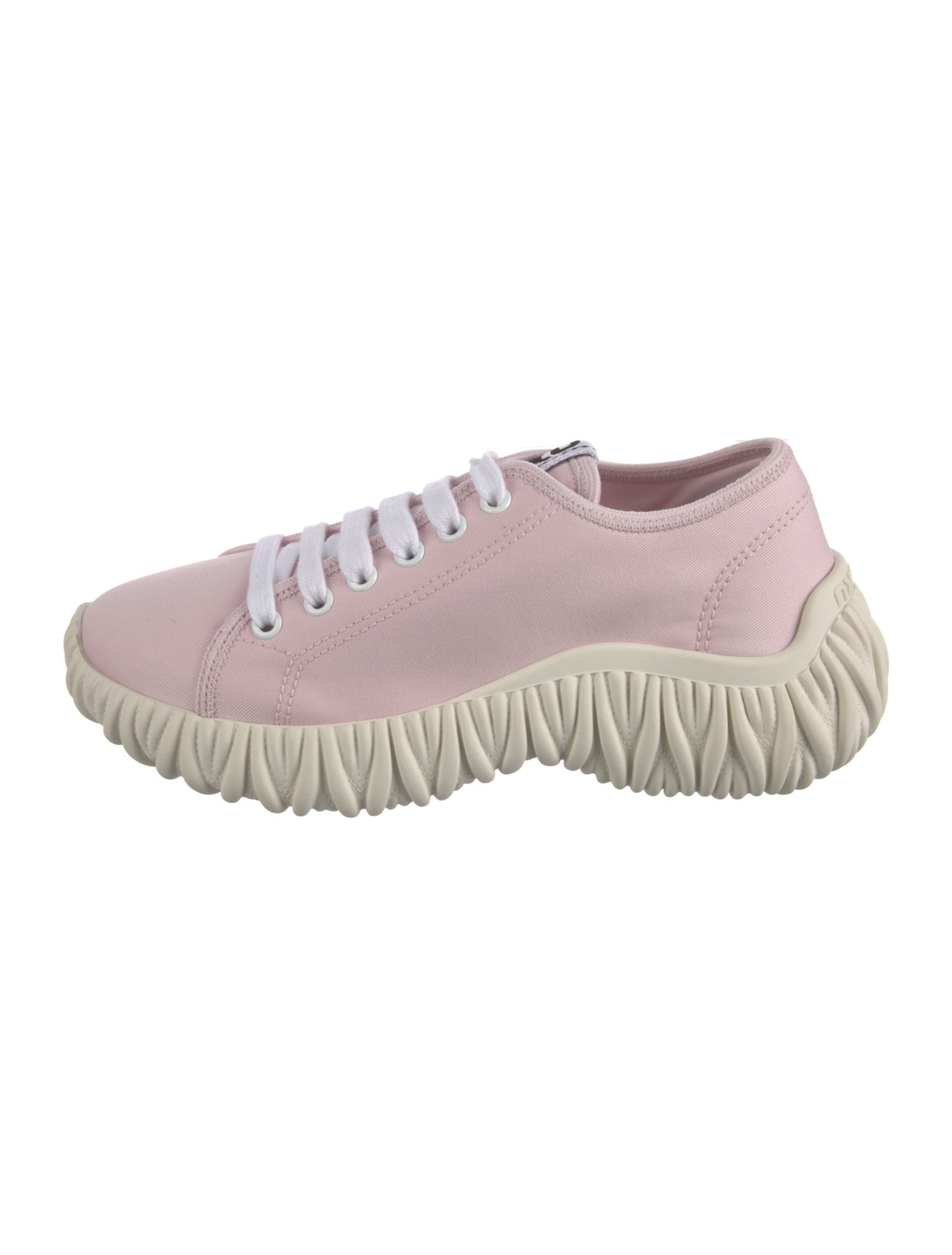 Miu Miu Canvas Crystal Embellishments Sneakers w/ Tags