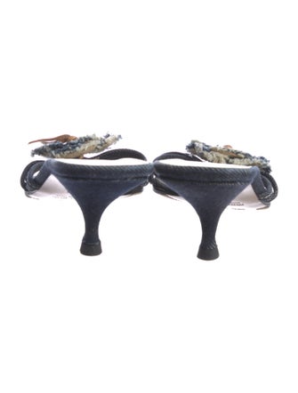 Miu Miu Denim Slides