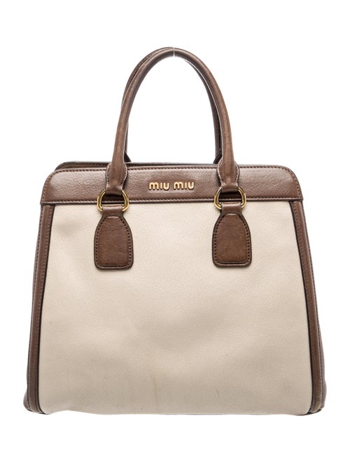 Miu Miu Leather Top Handle Bag