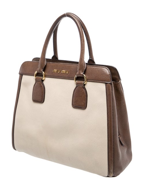 Miu Miu Leather Top Handle Bag