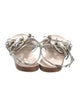 Miu Miu Leather Crystal Embellishments Sandals