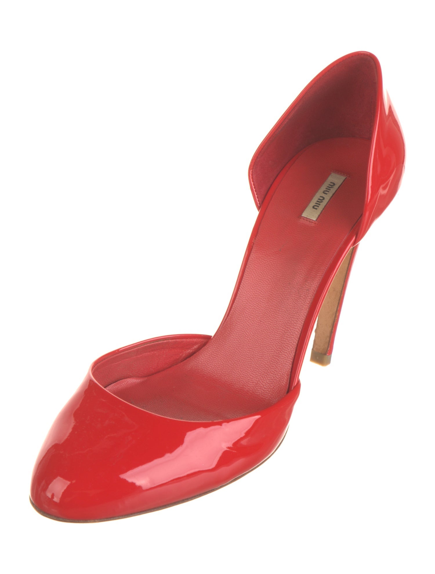 Miu Miu Patent Leather D'Orsay Pumps