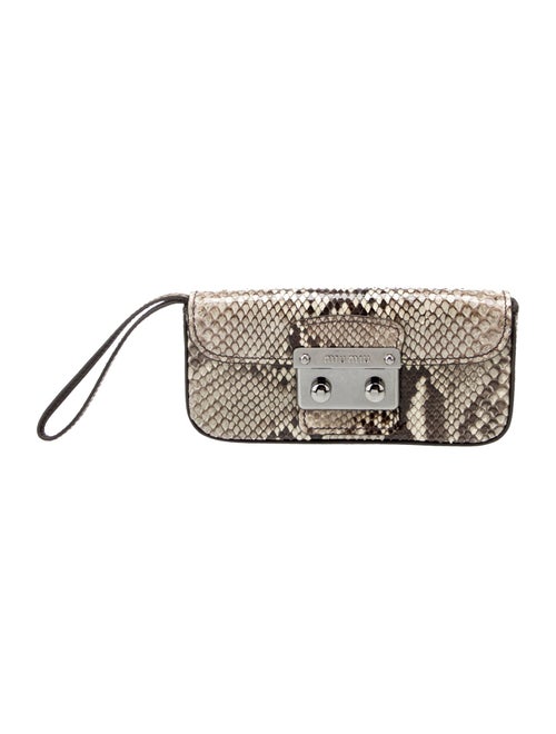 Miu Miu Snakeskin Minaudière