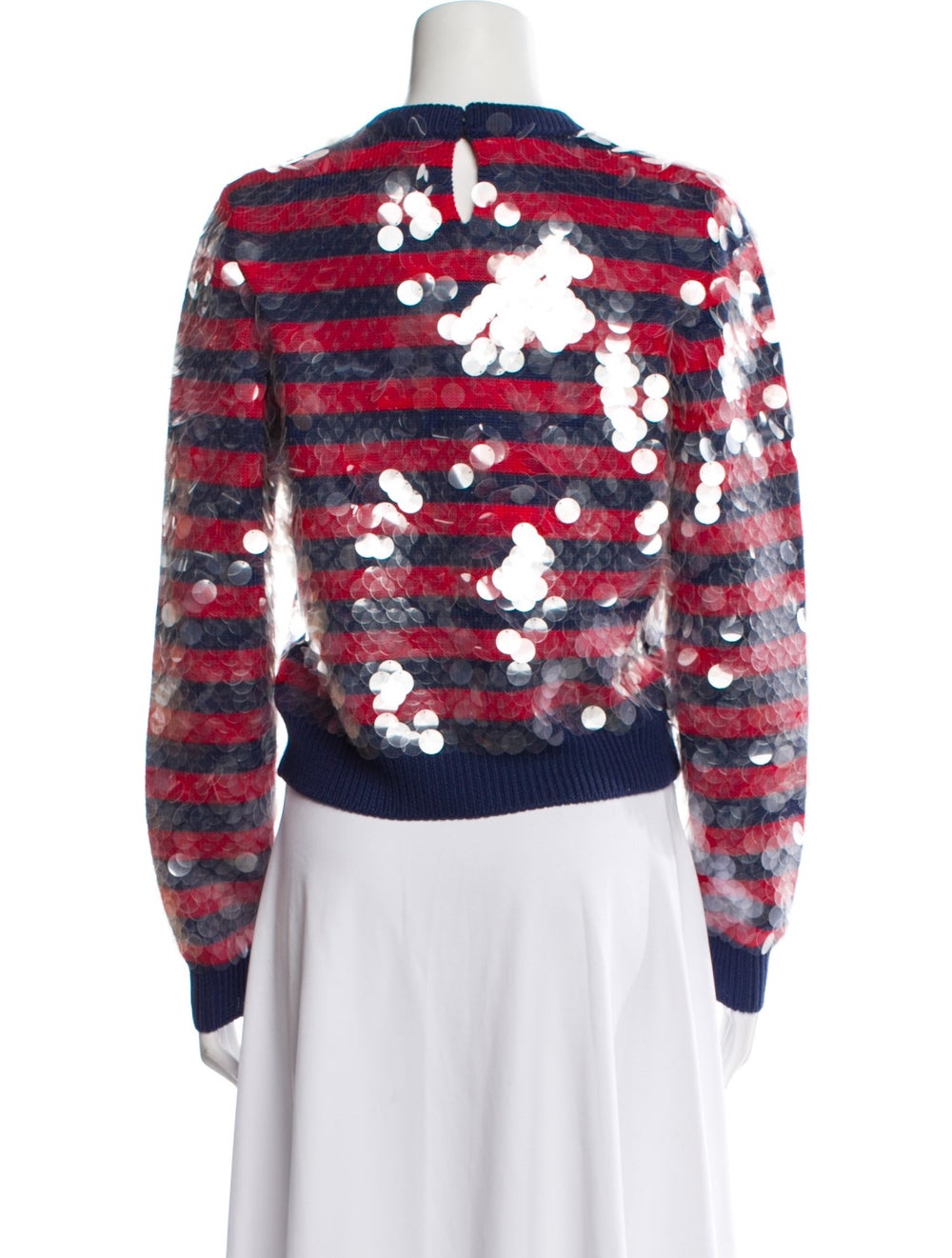 Miu Miu Sequin Accent Cropped Sweater From the 20… - image 3