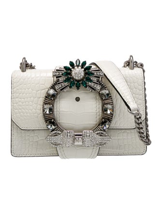 Miu Miu Embossed Leather Shoulder Bag