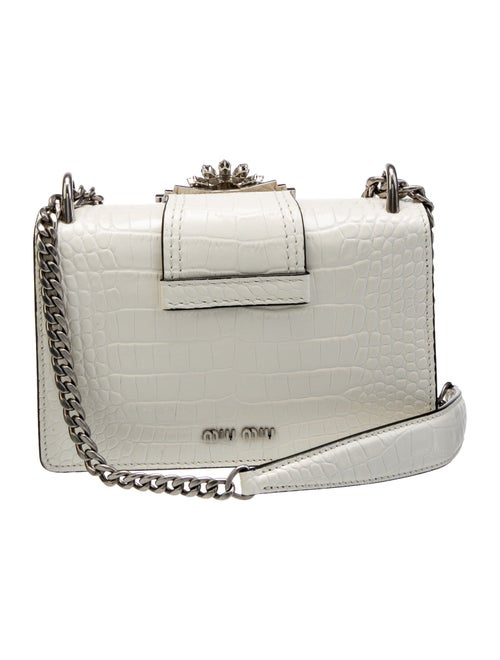 Miu Miu Embossed Leather Shoulder Bag
