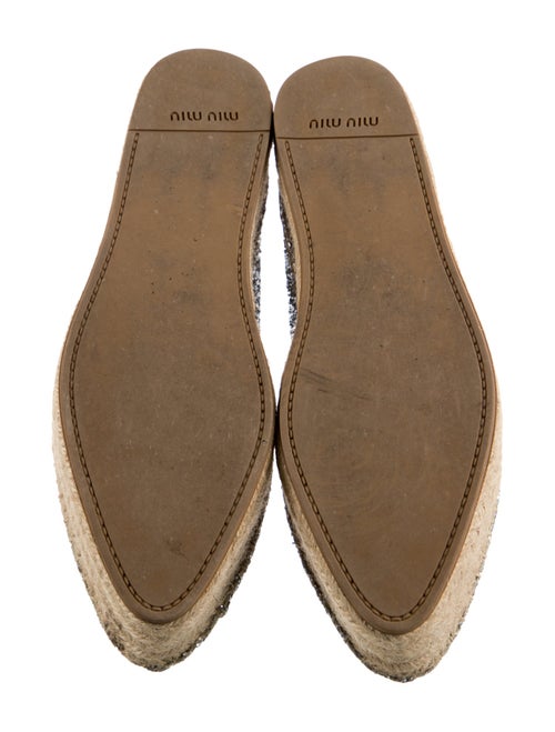 Miu Miu Glitter Glitter Accents Espadrilles