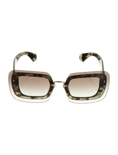 Miu Miu Square Gradient Sunglasses