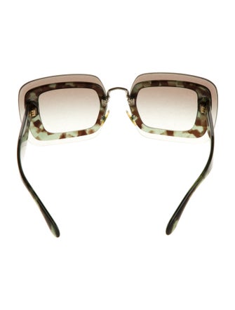 Miu Miu Square Gradient Sunglasses
