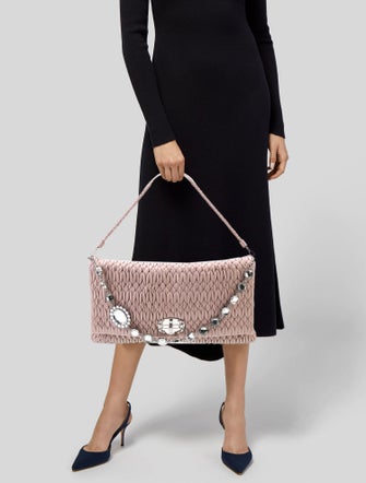 Miu Miu Lambskin Shoulder Bag