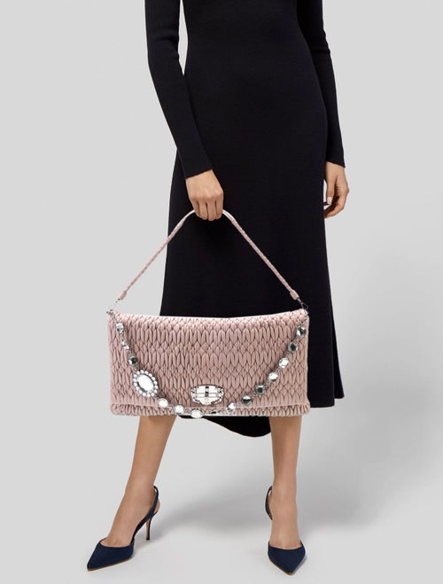 Miu Miu Lambskin Shoulder Bag