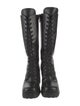 Miu Miu Leather Combat Boots