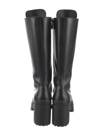 Miu Miu Leather Combat Boots
