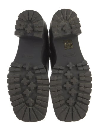 Miu Miu Leather Combat Boots