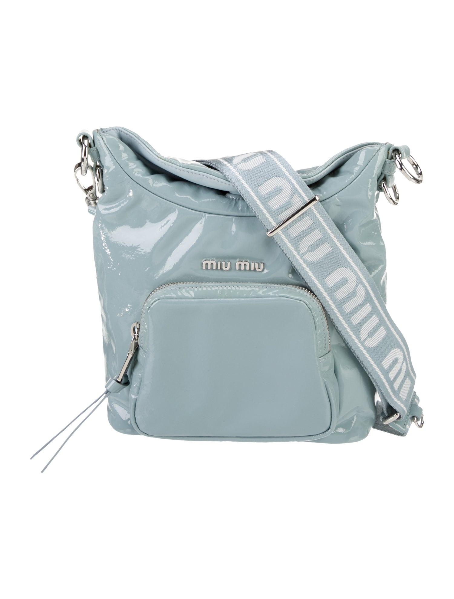 Miu Miu Patent Leather Messenger Bag