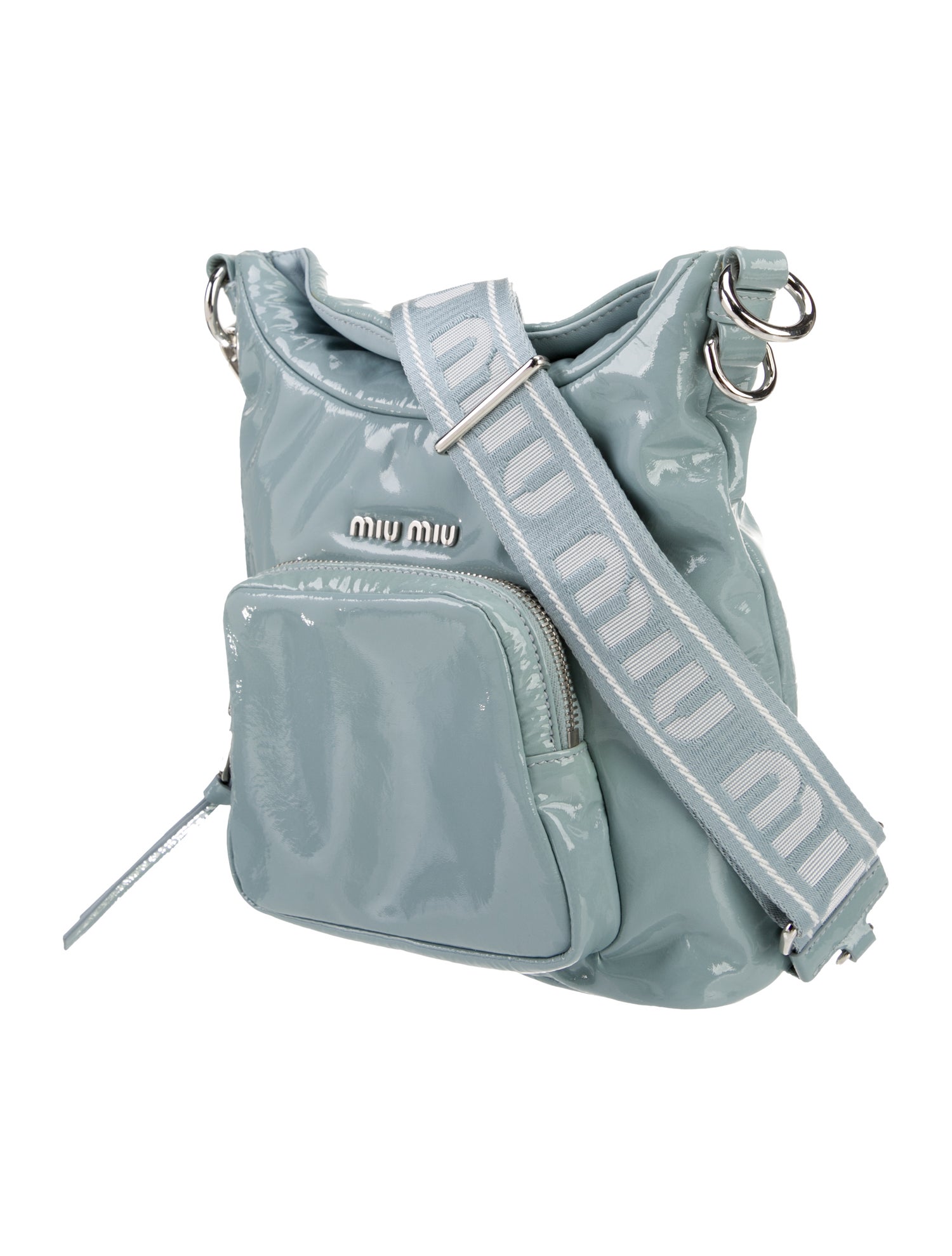 Miu Miu Patent Leather Messenger Bag