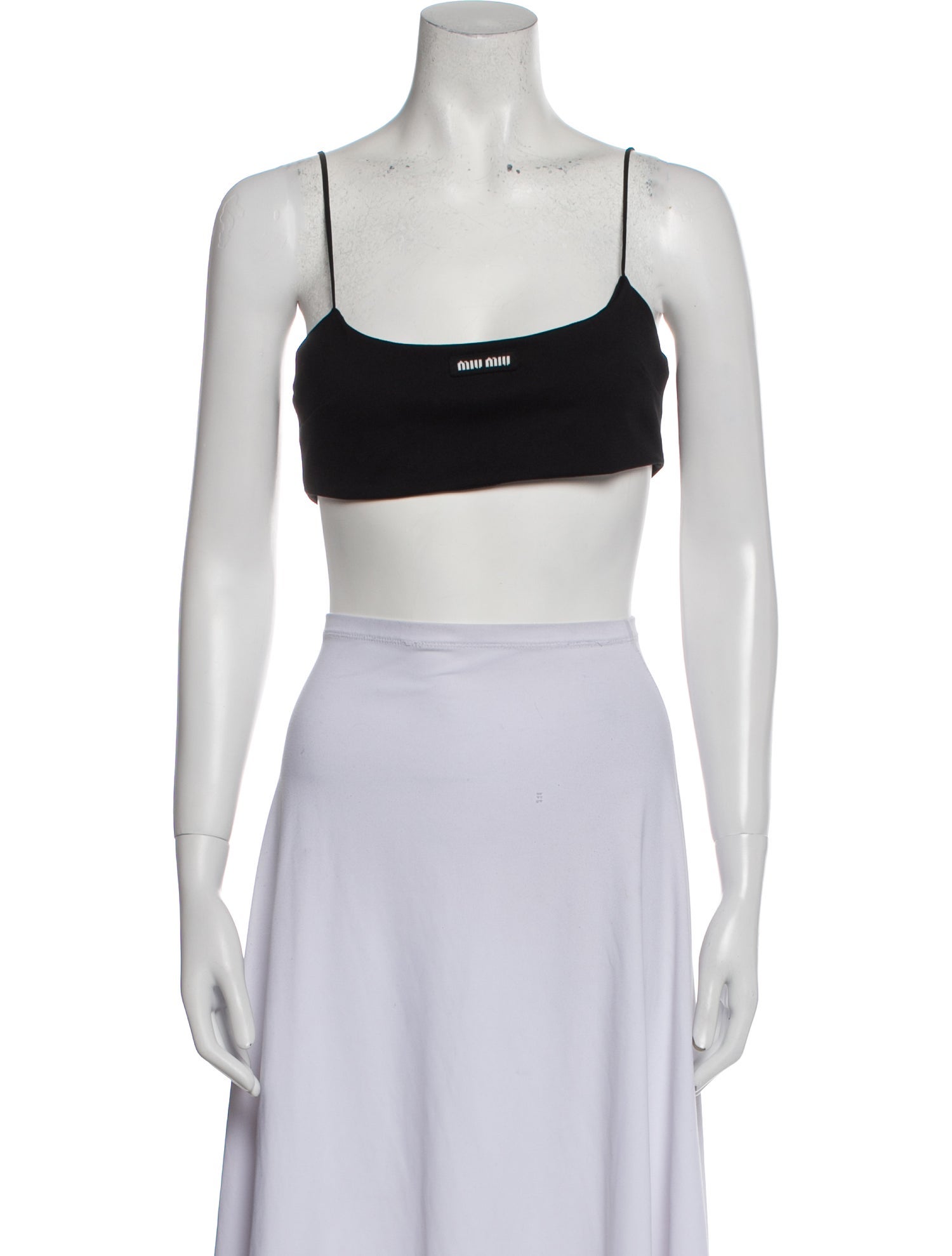 Saint Laurent x Alo Yoga Square Neckline Sleeveless Crop Top
