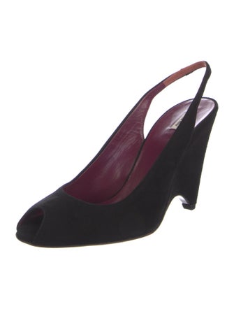 Miu Miu Suede Slingback Pumps