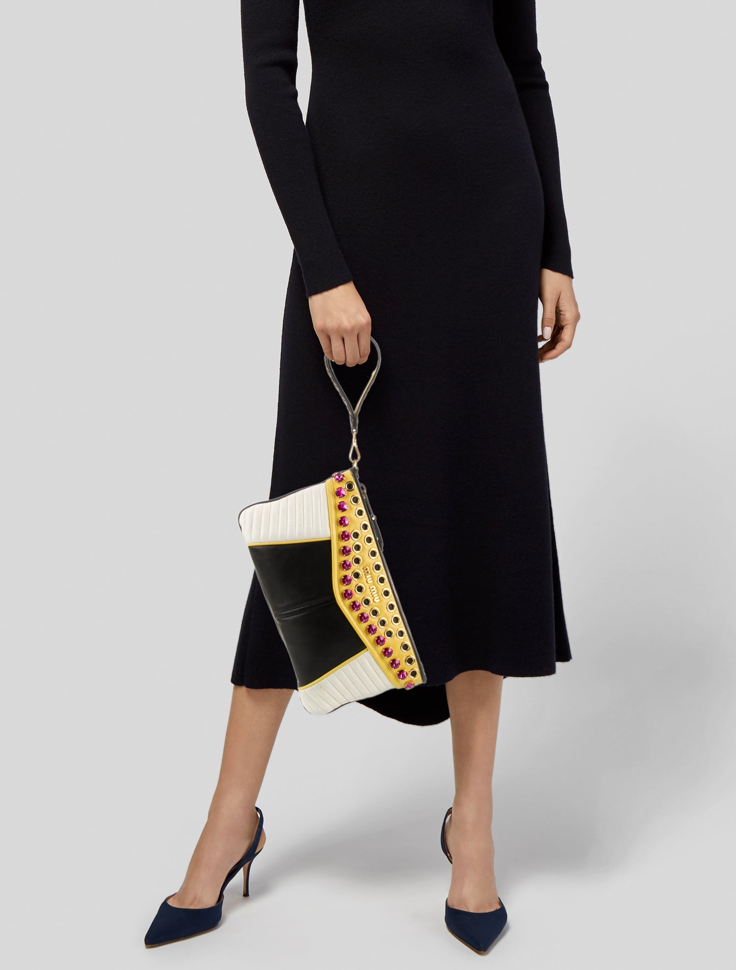 Miu Miu Leather Clutch