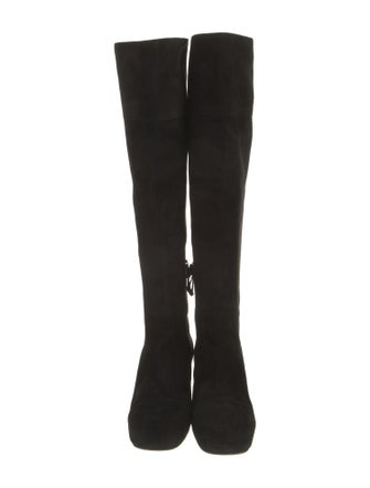 Miu Miu Suede Crystal Embellishments Boots