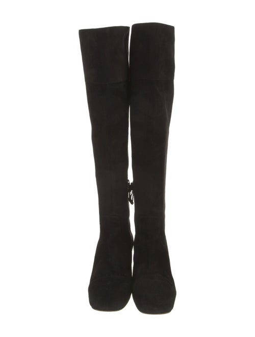 Miu Miu Suede Crystal Embellishments Boots