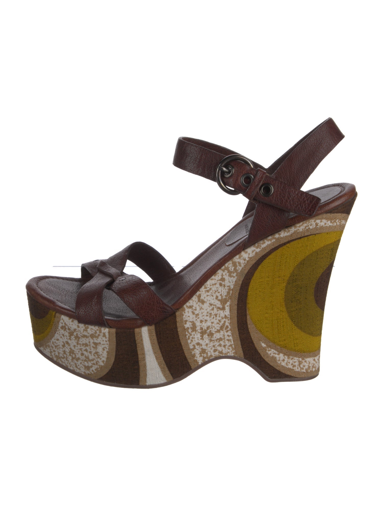 Miu Miu Leather Sandals