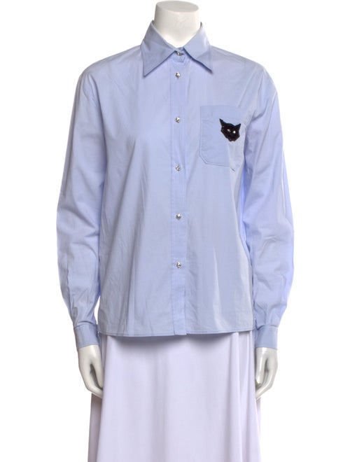 Miu Miu 2020 Long Sleeve Button-Up Top