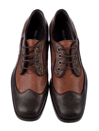 Miu Miu Leather Oxfords