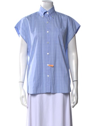 Miu Miu 2018 Short Sleeve Button-Up Top