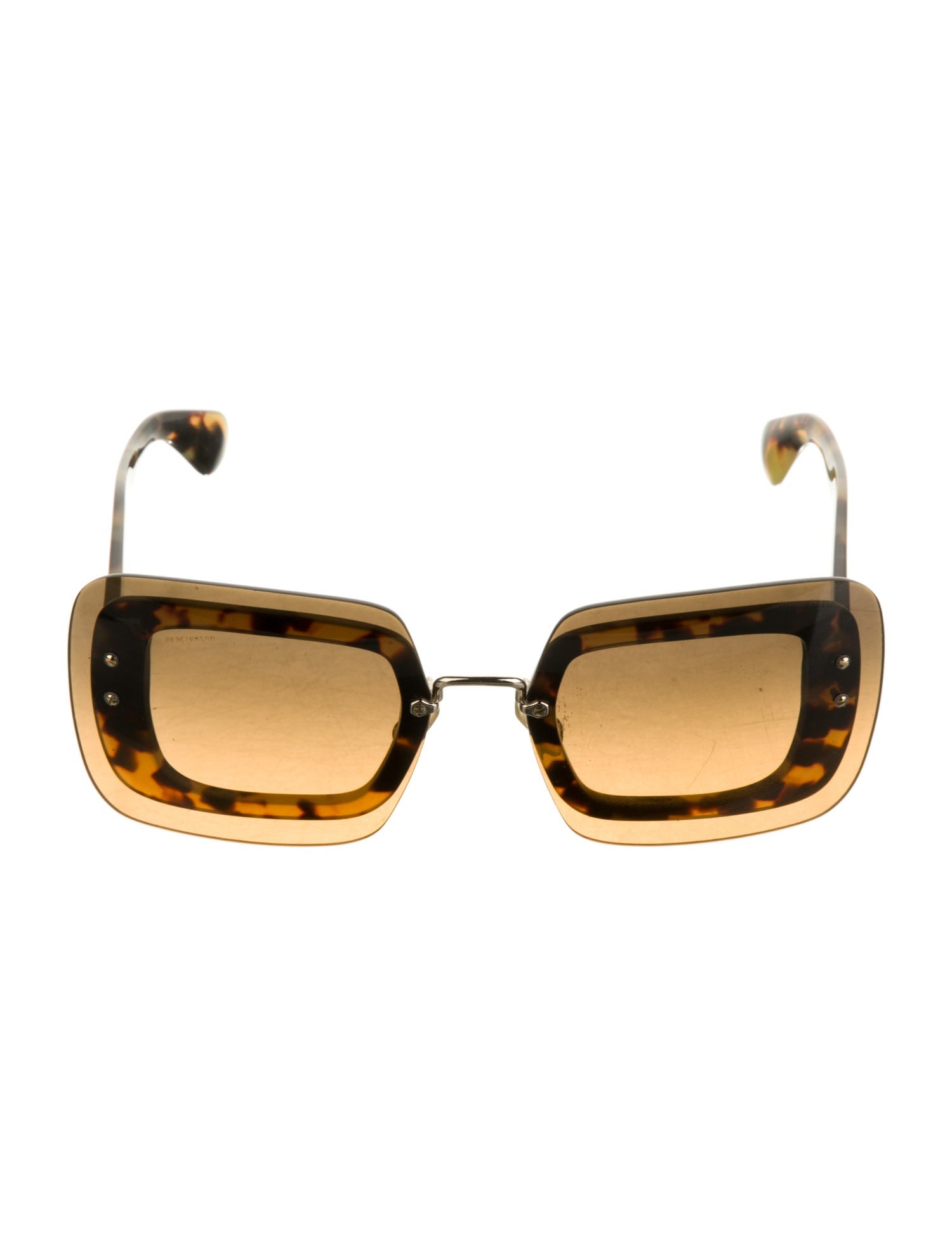 Miu Miu Square Tinted Sunglasses