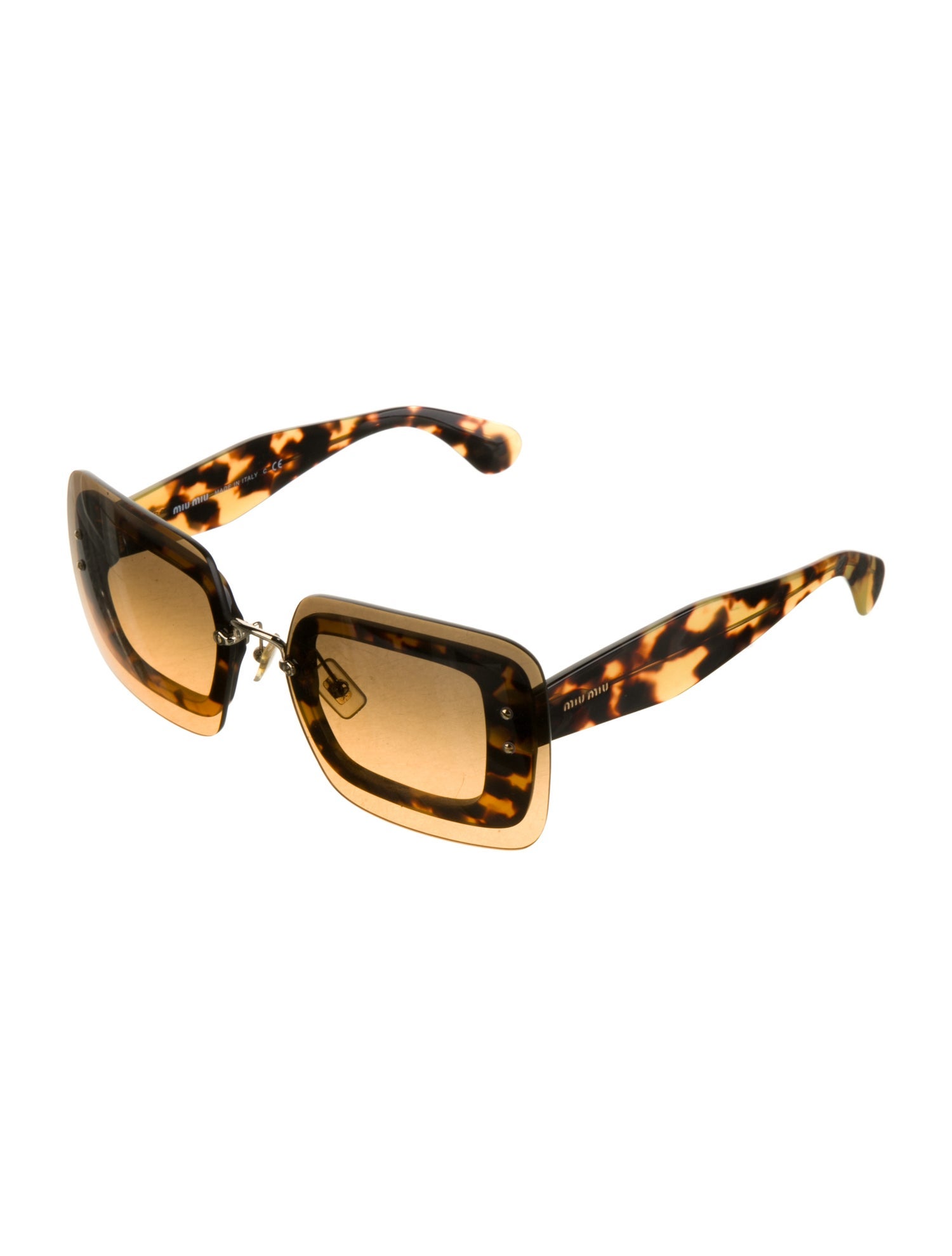 Miu Miu Square Tinted Sunglasses