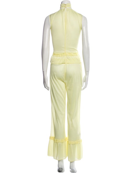 Miu Miu Ruffle Embellishment Pant Set